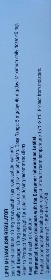 Apo-Rosuvastatine 10mg